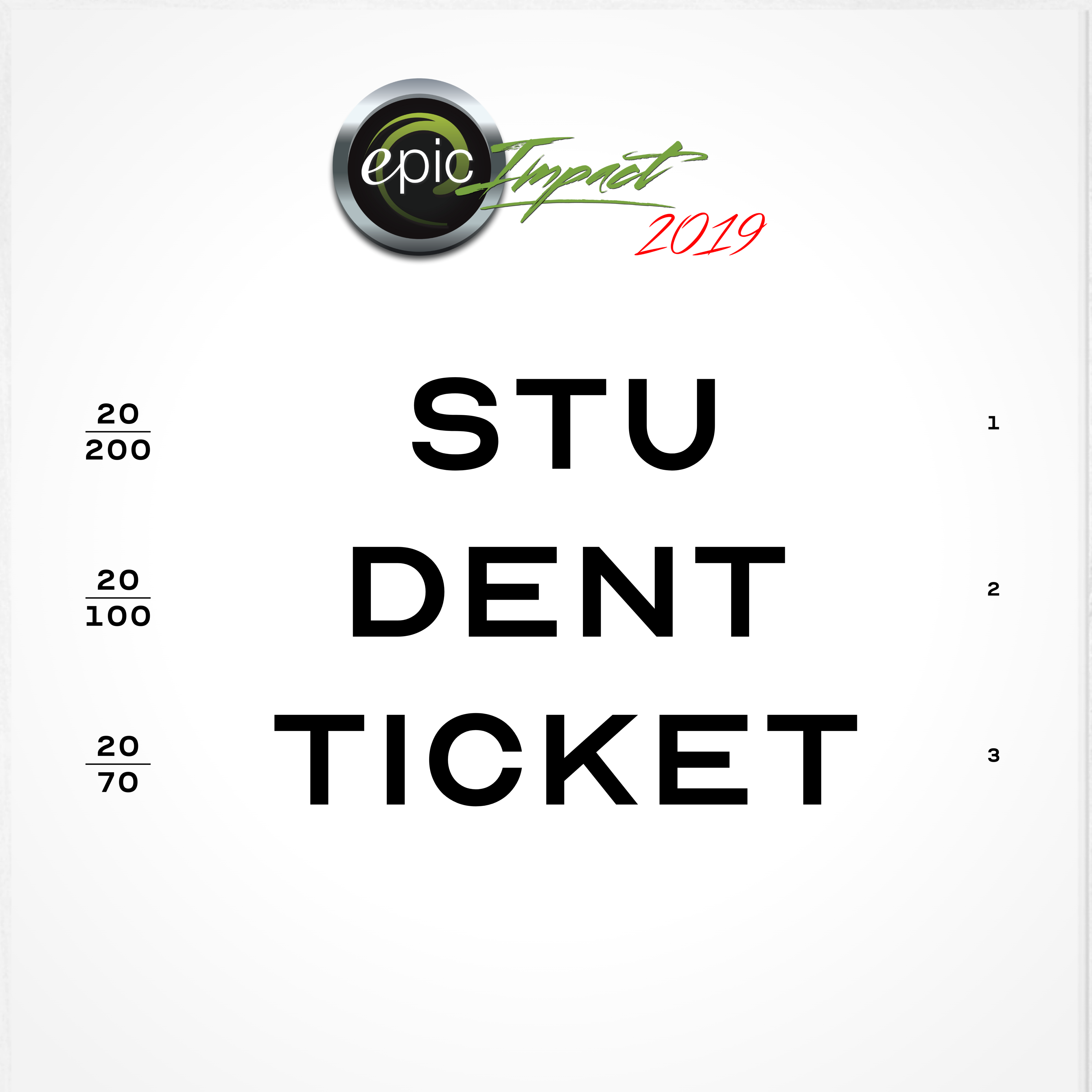 Additional Impact 2019 Student Ticket